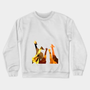 Safari animal giraffe silhouette Crewneck Sweatshirt